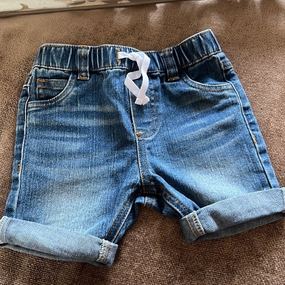 First Impressions Baby 12 Month Jean Shorts